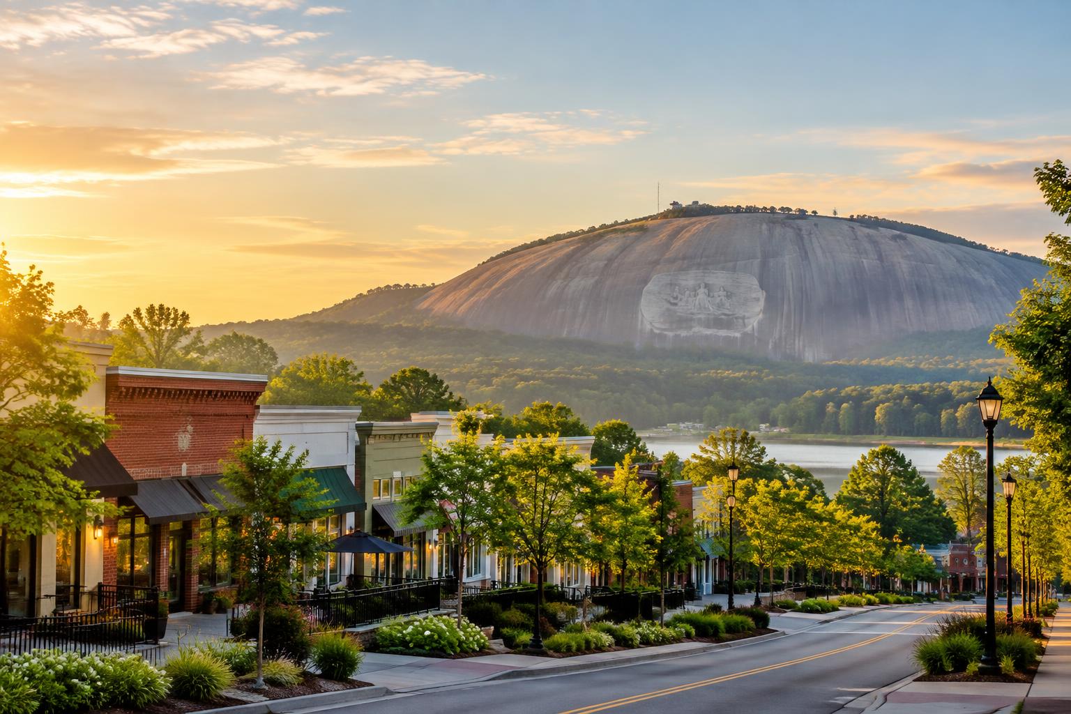 Stone Mountain and local businesses in Georgia